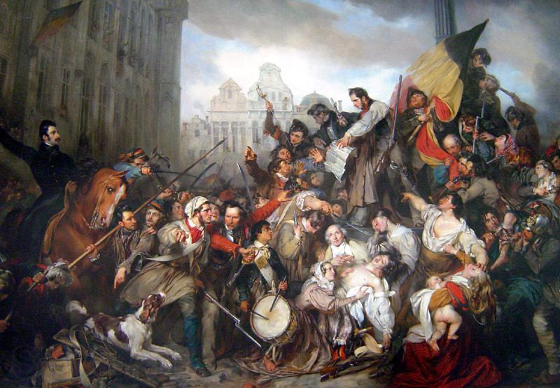 unknow artist Wappers belgian revolution Germany oil painting art